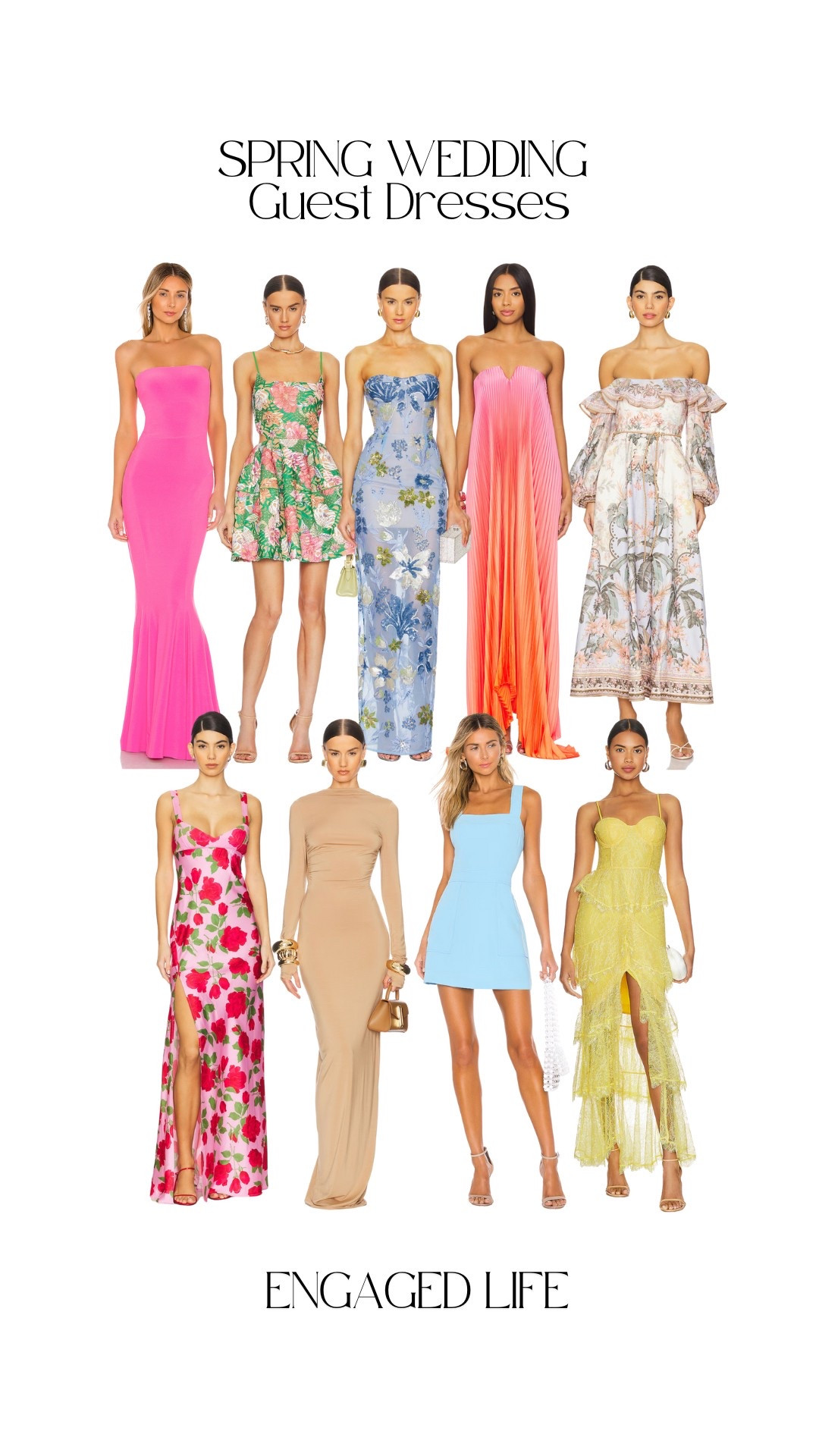 Spring weddings = the perfect excuse for a chic, floral, or pastel dress moment. 🌸✨ Whether you’re headed to a garden ceremony, beachside vows, or a formal soirée, we’ve found the prettiest wedding guest dresses for spring 2025—from bold colors to soft neutrals, statement florals, and flowy silhouettes.

💡 Save this for later & shop all our spring wedding guest dress picks below!#LTKSpringSale 

#LTKWedding #LTKSeasonal