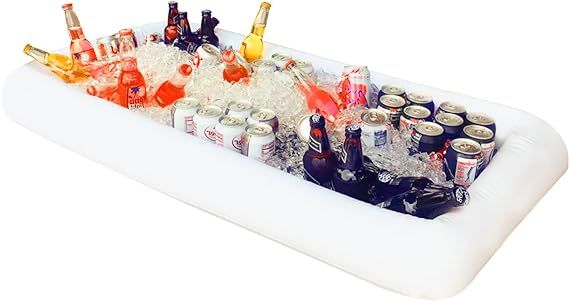 Novelty Place Inflatable Ice Serving Buffet Bar with Drain Plug - Salad Food & Drinks Tray for Pa... | Amazon (US)