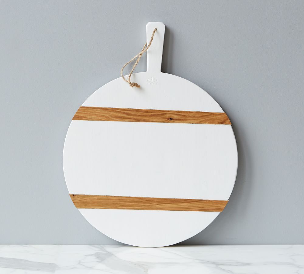White Reclaimed Pine Wood Pizza Paddle - 22&amp;quot;W x 16&amp;quot;L | Pottery Barn (US)