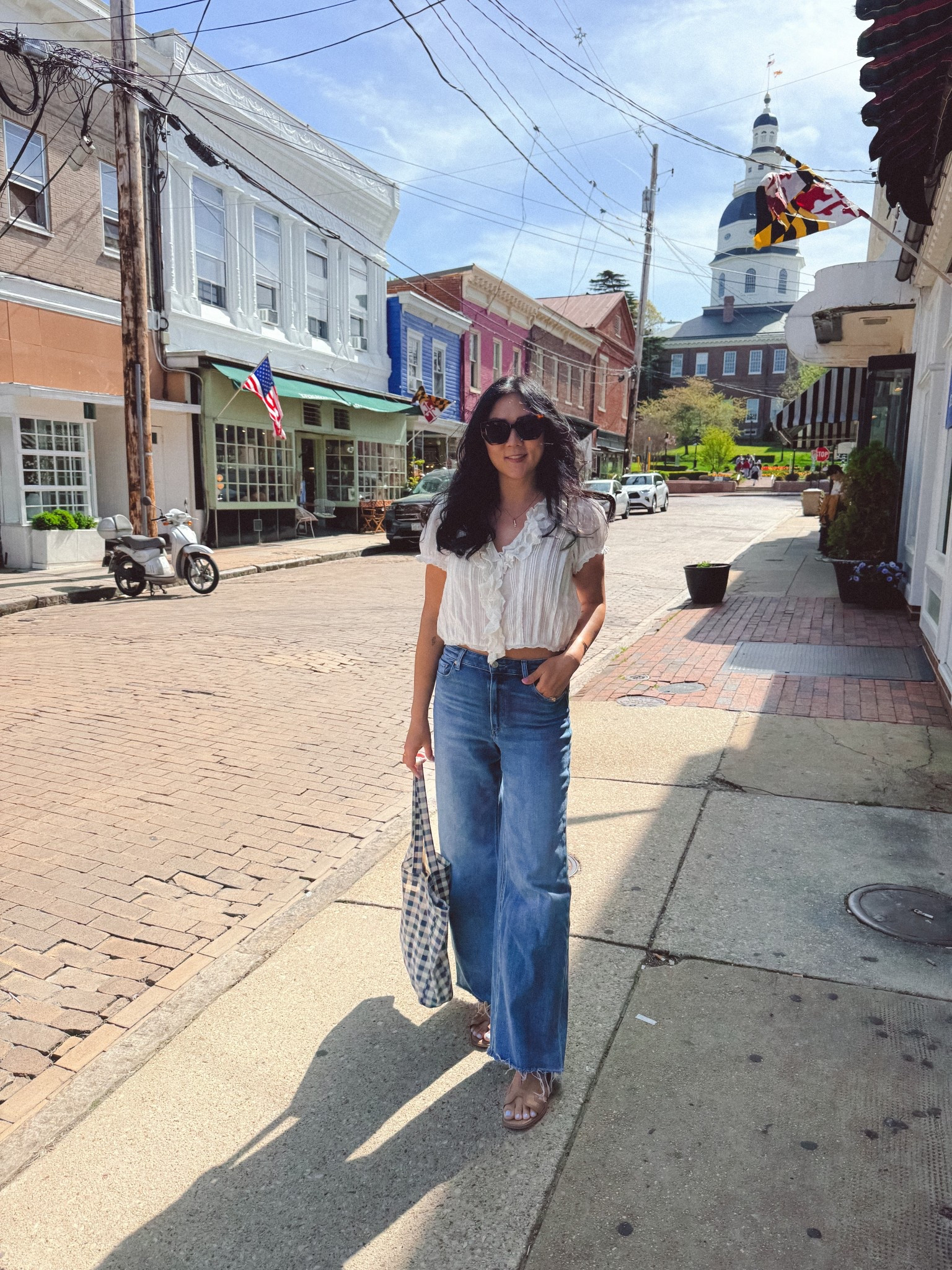 Wore this Doen top this past weekend and it was perfect to wear to keep me cool. Love the feminine details and how easy it is to wear.