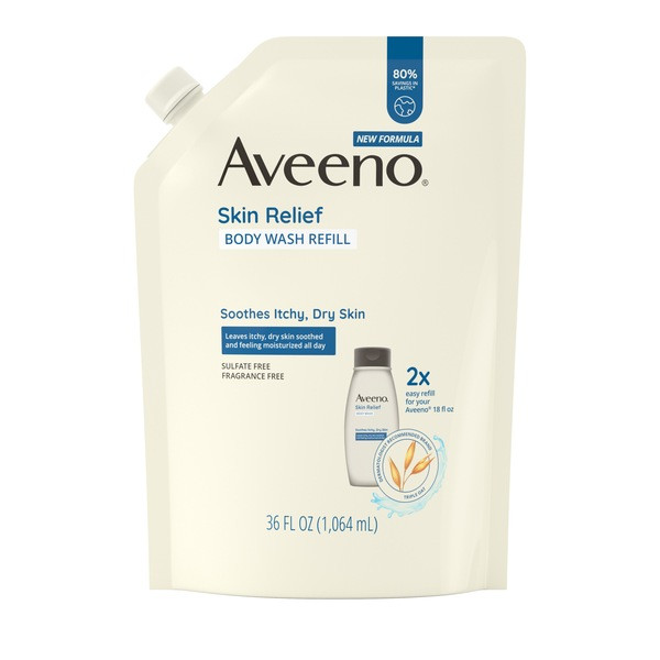 Aveeno Skin Relief Body Wash Refill, 36 OZ | CVS