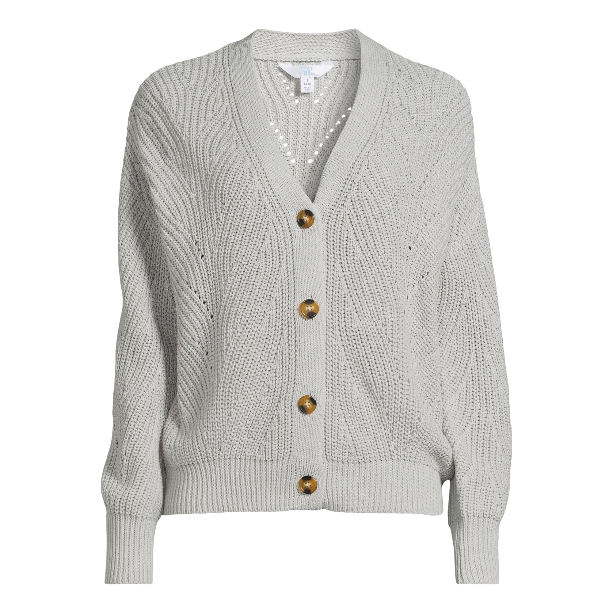 Time and Tru Women's Boyfriend Cardigan | Walmart (US)