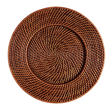 Piper Woven Chargers Set of 4 with Handwoven Rattan for Rustic Table Settings | Ballard Designs, Inc.