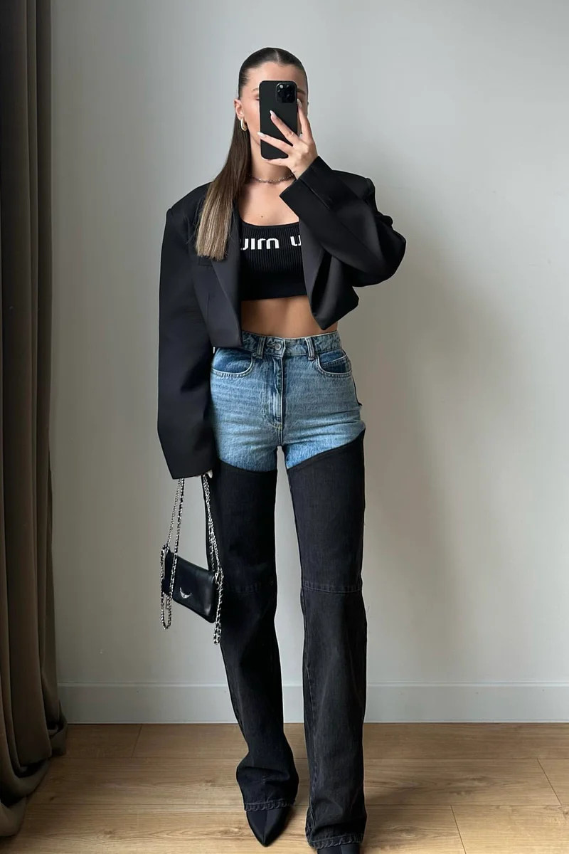 Bicolor Chap Jeans | PIRAL