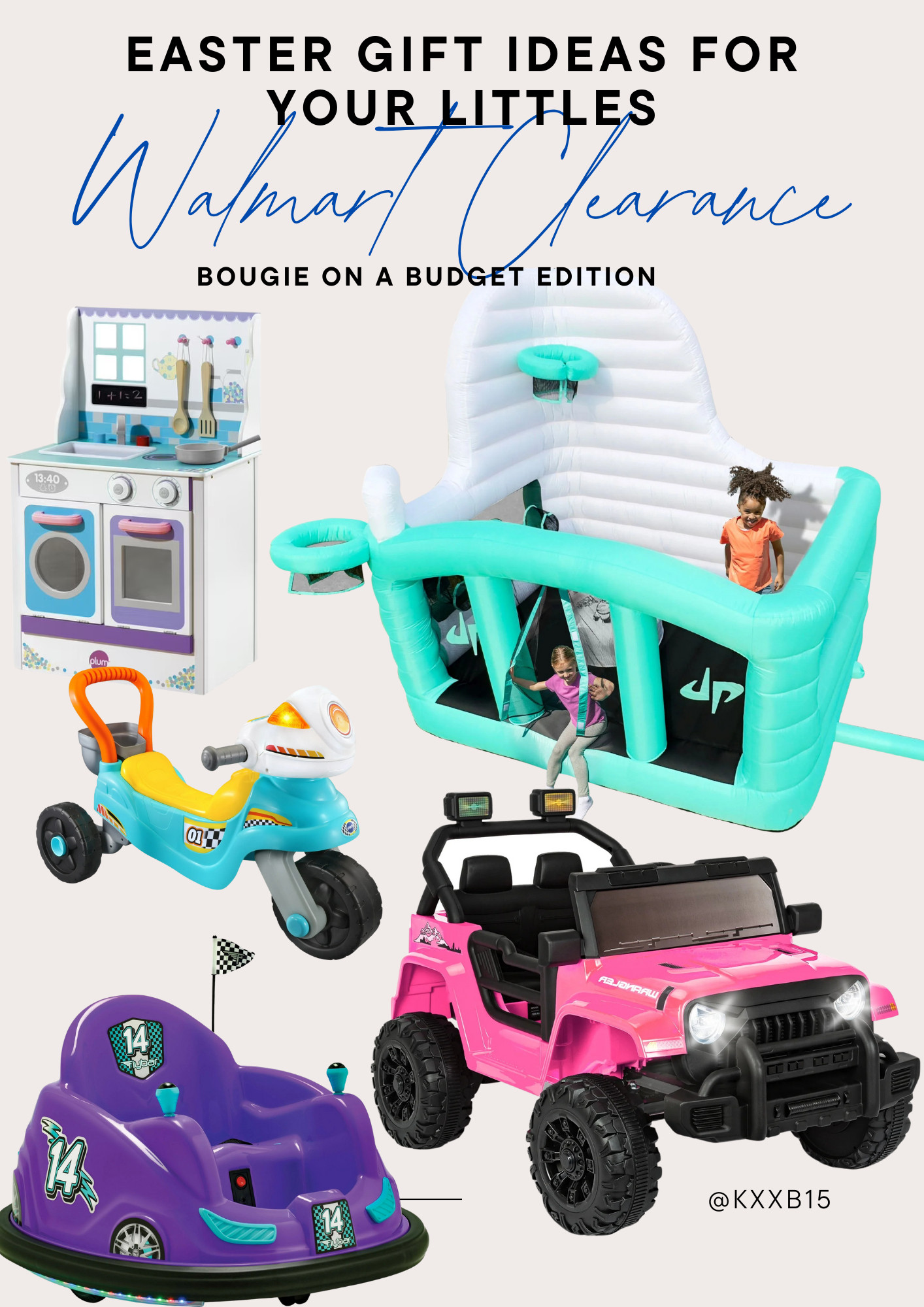 🚨 EASTER DEALS ALERT! 🚨

Looking for the best Easter gifts for your little ones without breaking the bank? 🐣💰 Walmart Clearance is packed with bougie on a budget finds that will have your kids jumping for joy! 🎉 From ride-on toys to bounce houses, these deals are too good to miss!

🎁 Shop now before they sell out! ✨

📍 Available at Walmart – tag a mom or dad who needs this! 🛍️

💡 Pro Tip: Add these to your cart NOW before they’re gone! 🚀

#WalmartClearance #EasterGiftsForKids #BudgetFriendlyFinds #ToddlerToys #KidsToys #MomLife #EasterDeals #WalmartDeals #SpringSavings #GiftGuide #MomHacks #ShopSmart #EasterBasketIdeas #RideOnToys #ToddlerMustHaves 

 

#LTKSeasonal #LTKSaleAlert #LTKKids