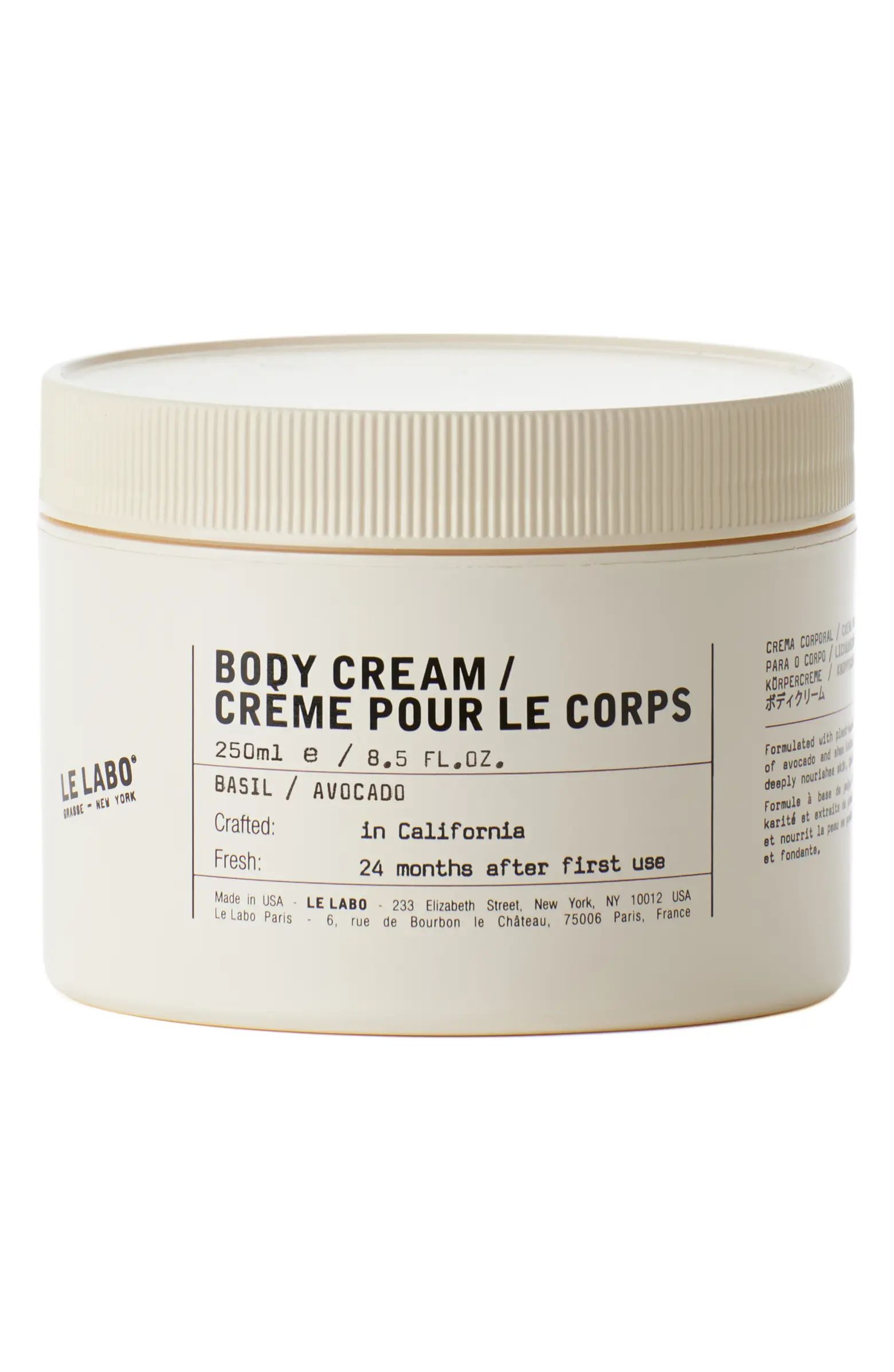 Le Labo Basil Body Cream | Nordstrom | Nordstrom