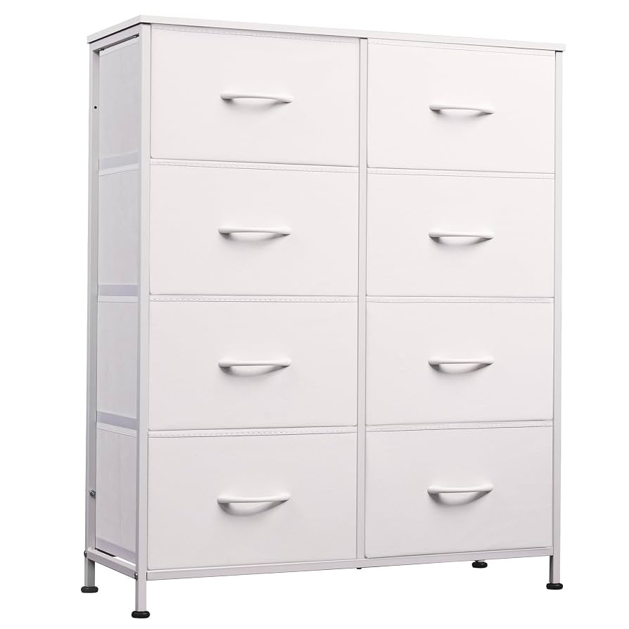 WLIVE Fabric Dresser for Bedroom, Tall Dresser with 8 Drawers, Storage Tower with Fabric Bins, Do... | Amazon (US)