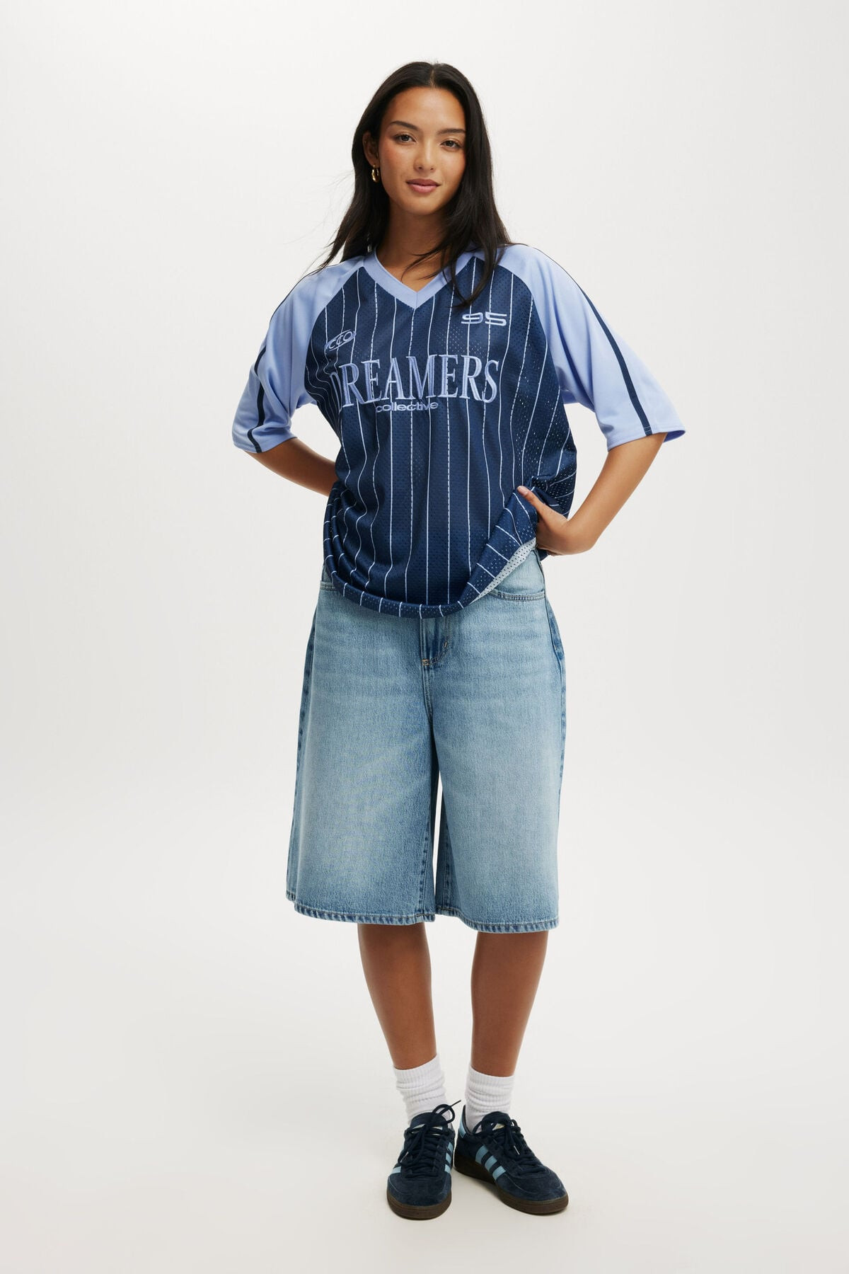 Oversized V Neck Raglan Jersey | Cotton On (US)