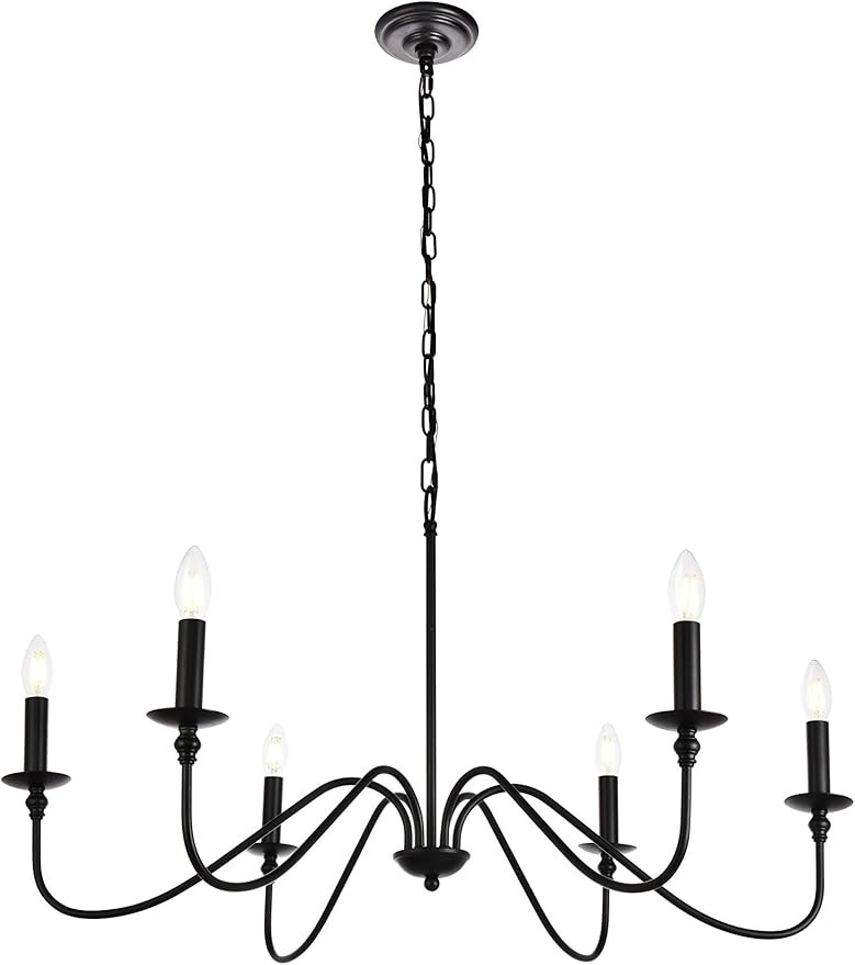 Modern World AMW15018D36MB Chandelier, Matte Black | Amazon (US)