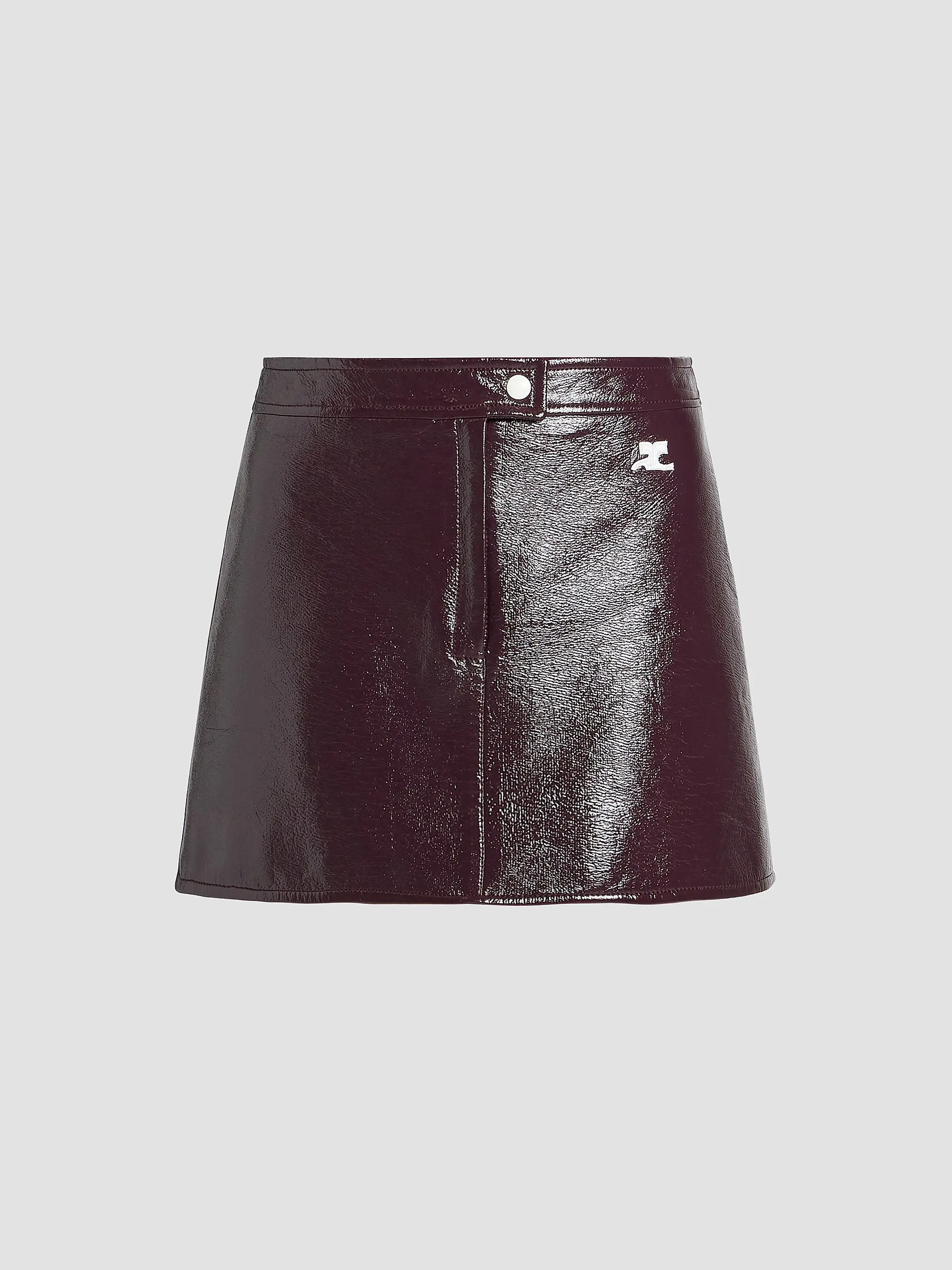 Courreges Reedition Cotton-Blend Vinyl A-Line Mini Skirt | Saks Fifth Avenue | Saks Fifth Avenue