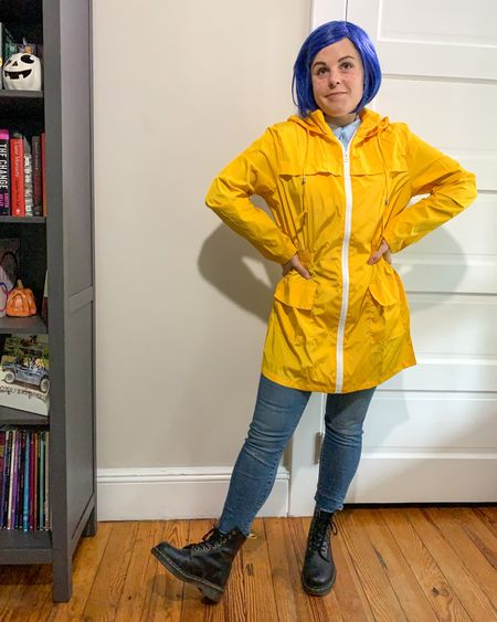 Halloween. Easy Halloween costume. Coraline. Affordable Halloween costume. Yellow rain jacket. Easy costume. Blue wig. Docs. 

#LTKHoliday #LTKHalloween #LTKunder50