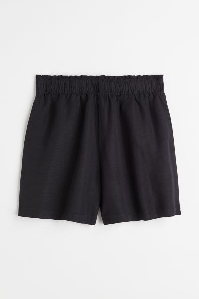 H&M+ Wide-cut Linen-blend Shorts | H&M (US + CA)