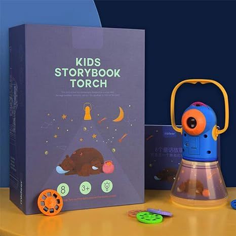 Story Projection Torch with Night Light, Kids Sleep Stories, Flashlight Luminous Toy, Animal Slid... | Amazon (US)