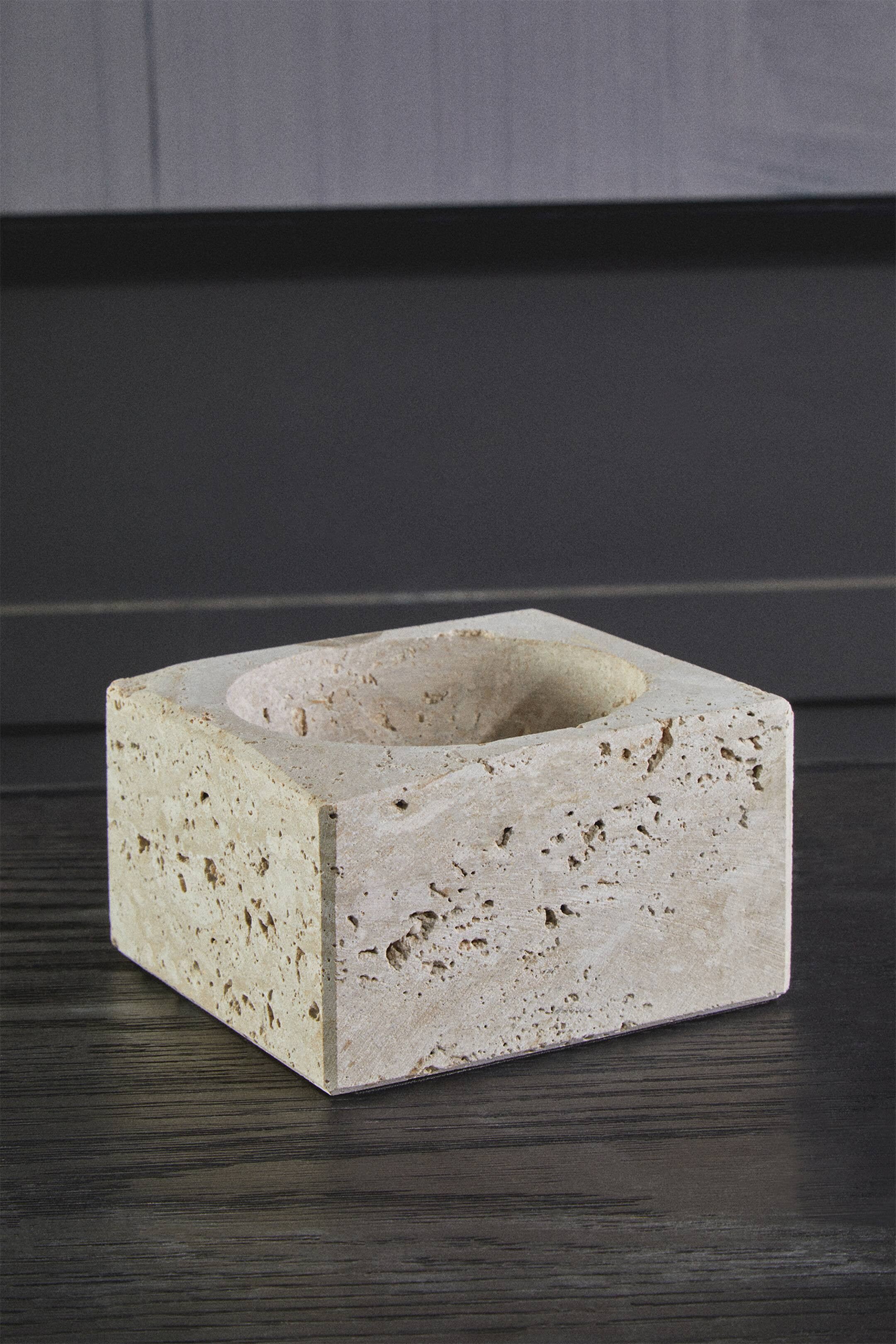Tibor Travertine Square Bowl. - Natural - Fifty Five South - Home All | H&M GB | H&M (UK, MY, IN, SG, PH, TW, HK)
