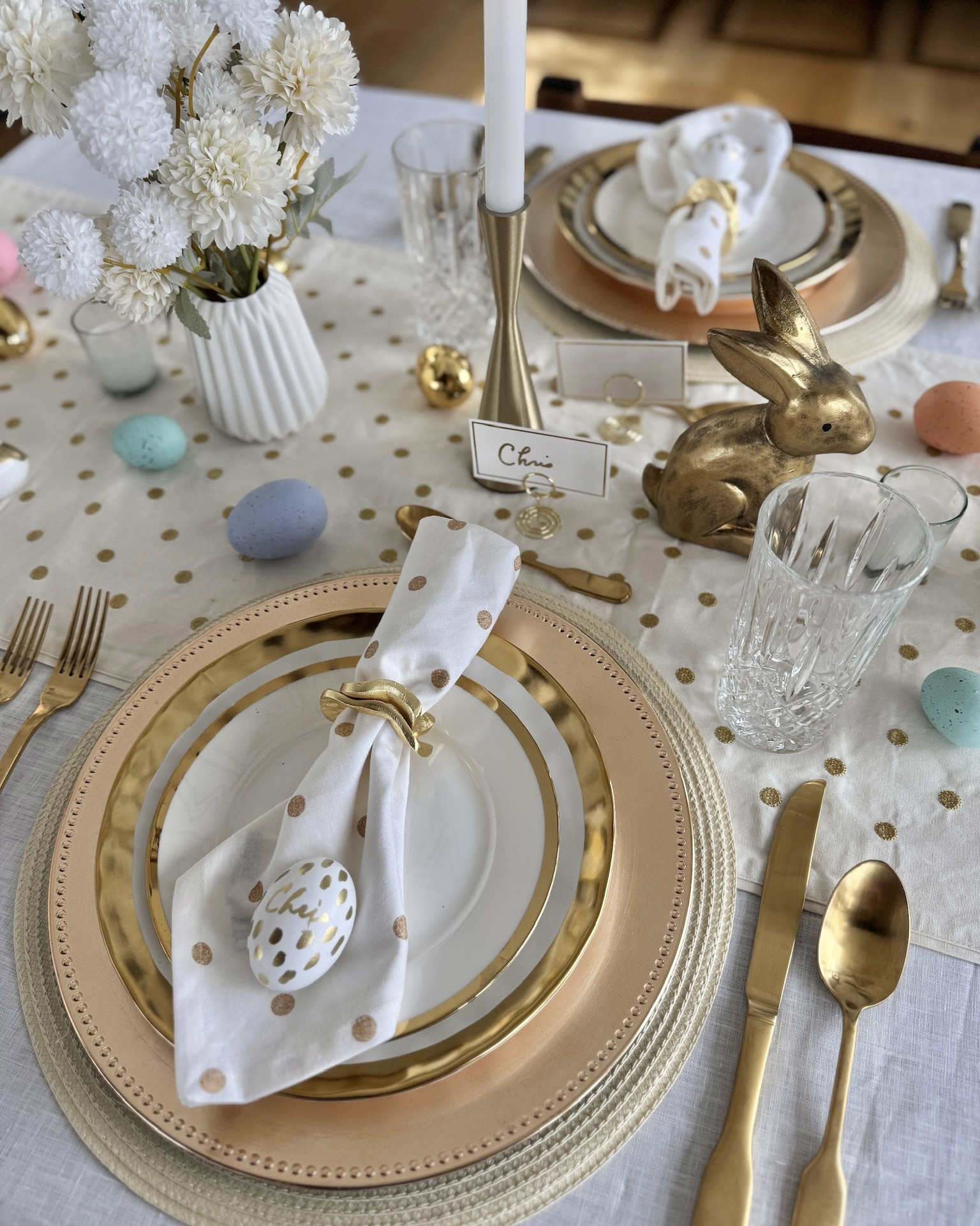 Easter is Elizabeth’s favorite holiday, but we’re almost always traveling for it. However… this year, we’ll be home so I want to go all out for it! I snagged these gorgeous (and affordable) dishes and decorations from Amazon to create a fun, yet elegant Easter tablescape. I shied away from the classic pastels and went for a gold / white palette, because I wanted to invest in pieces that I could reuse for other holidays and special dinners in the future. I LOVE how it turned out! 

~Erin xo 


#LTKFindsUnder50 #LTKHome #LTKFindsUnder100