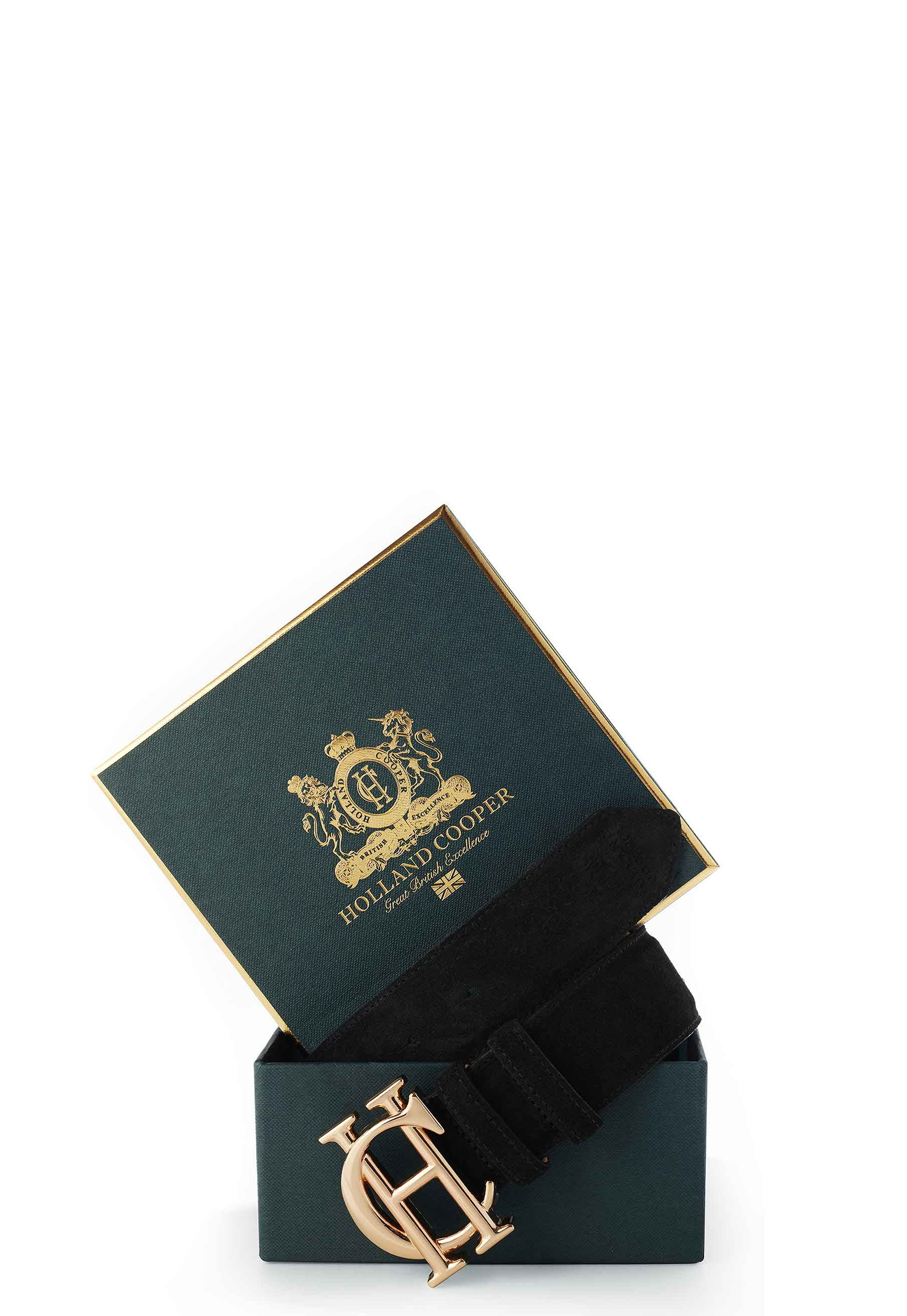 HC Classic Belt Suede (Black) | Holland Cooper