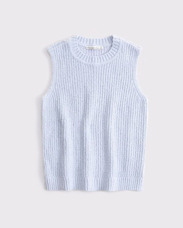 Textural Crew Sweater Shell Tank | Abercrombie & Fitch (US)