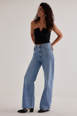 Levi's Ribcage High-Rise Wide-Leg Jeans | Anthropologie (UK)