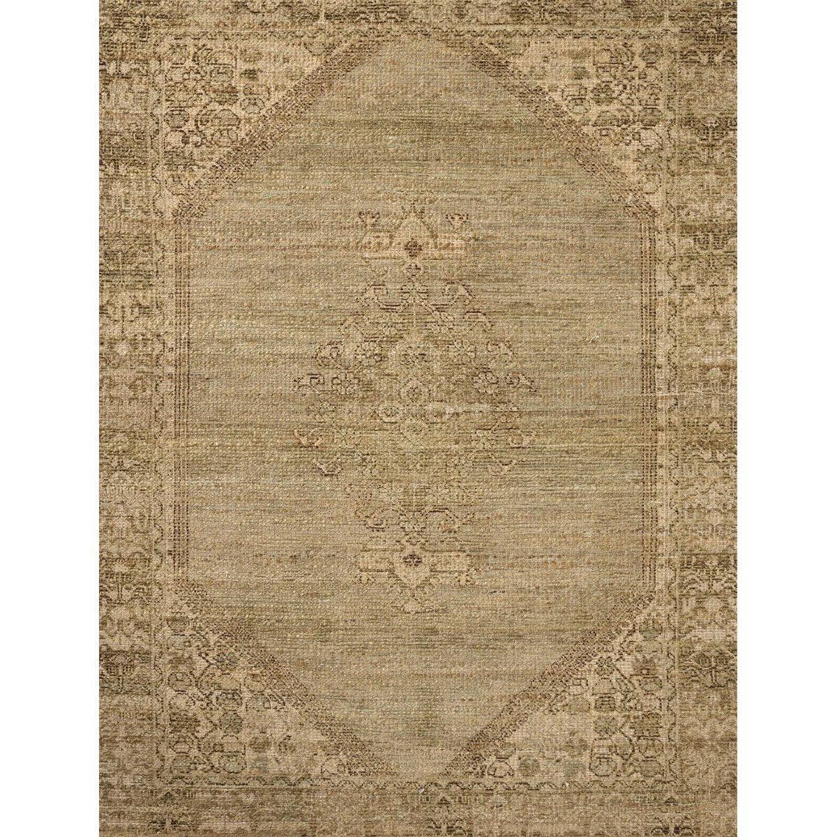 Magnolia Home by Joanna Gaines x Loloi Oakley Sage / Wheat Area Rug | Wayfair North America