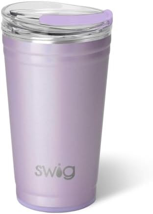 Swig Life 24oz Party Cup, Stackable Insulated Travel Coffee Tumbler with EZ Slider Lid, Cup Holde... | Amazon (US)
