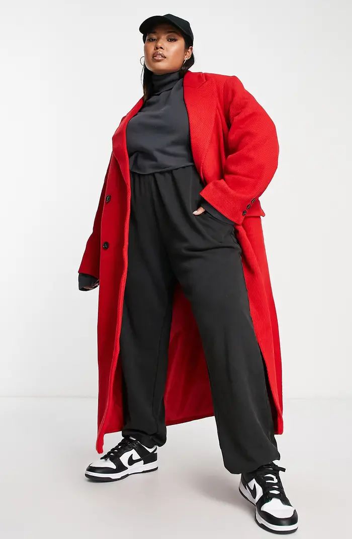 Curve Twill Longline Coat | Nordstrom