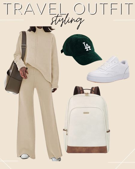 Travel outfit styling ✈️

Amazon set, ball cap, white tennis shoes, Amazon bag, travel style 

#LTKstyletip #LTKtravel #LTKSeasonal