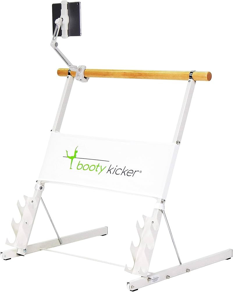 Home Fitness Exercise Barre bundle with Tablet/Phone Holder - Folds Flat, Portable, Perfect for S... | Amazon (US)