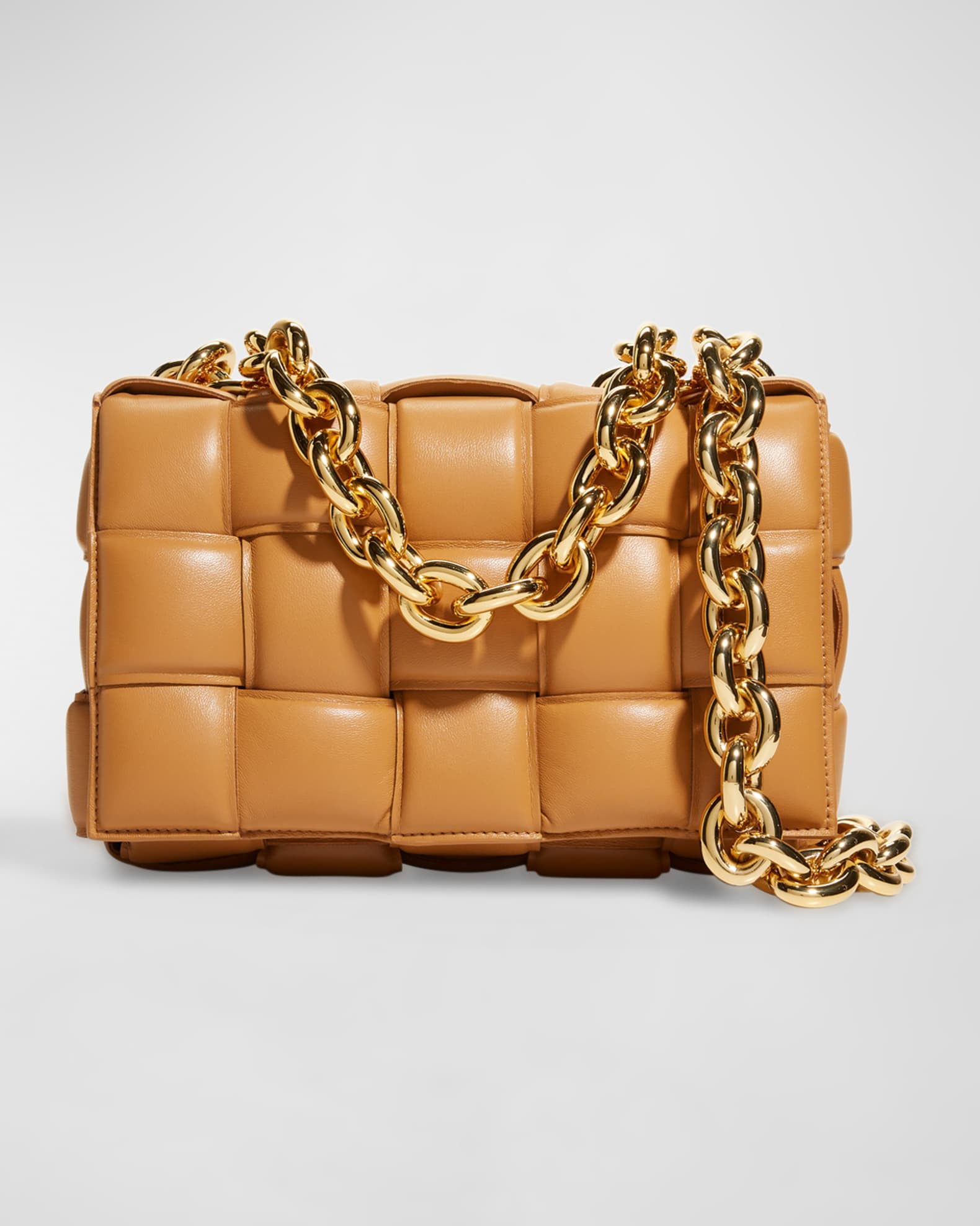 Bottega Veneta &nbsp;Chain Cassette&nbsp;Padded Intrecciato Crossbody Bag | Neiman Marcus