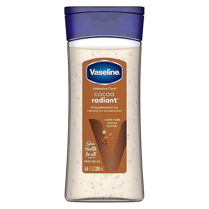 Vaseline Intensive Care Cocoa Radiant for Glowing Skin Body Gel Oil Made with Pure Cocoa Butter +... | Amazon (US)