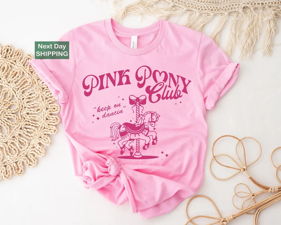 Pink Pony Club Shirt, Midwest Princess Tour, Sapphic Lesbian Pride Music Shirt, Keep on Dancing, ... | Etsy (US)