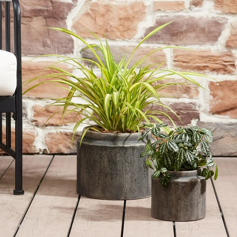 Better Homes & Gardens Pottery 8" Alexander Ceramic Planter, Brown - Walmart.com | Walmart (US)