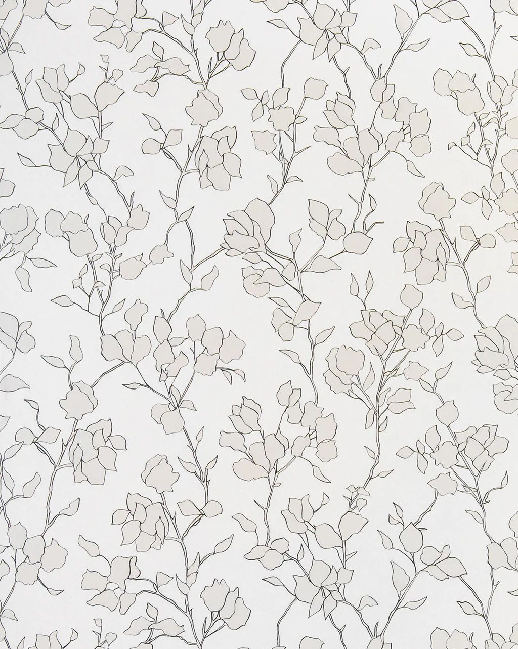 Blair Sketched Floral Wallpaper Swatch | McGee & Co.