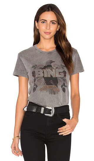 ANINE BING Bing T Shirt in Vintage Wash | Revolve Clothing