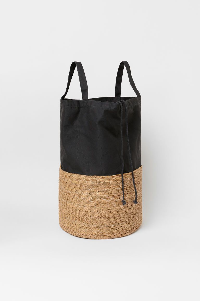 H & M - Cotton Twill Laundry Bag - Gray | H&M (US + CA)