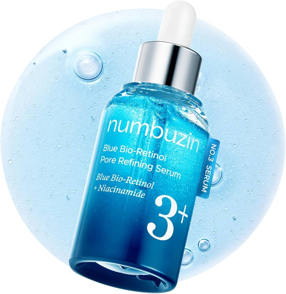 numbuzin No.3 retinol Serum | Blue Bio-Retinol Pore Refining Serum | Tightening, Firming, Korean ... | Amazon (US)