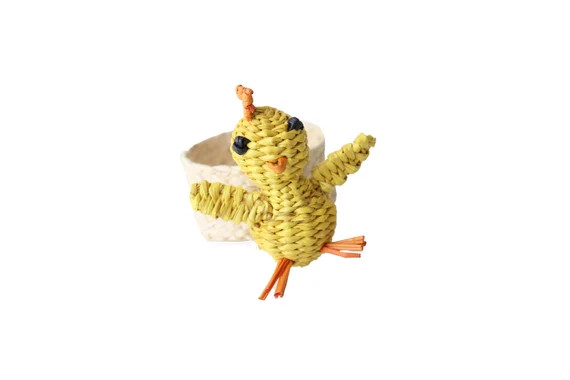 Chick Napkin Ring Iraca/straw/easter | Etsy | Etsy (US)