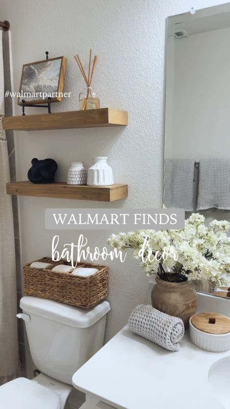 WALMART FINDS ✨ 

bathroom decor 🤍 #walmartpartner I partnered with @walmart to share these beautiful finds and at a great price too! 🤗 I actually had shared some of these styled on a coffee table in my dining room. I love that these pieces are multifunctional and can be styled all around my home in different ways! 💓

here’s the Walmart finds:
+ decorative knot
+ ribbed canister for bathroom essentials 
+ storage caddy on my toilet for extra toilet paper
+ vase 

I’ll have these and more new ones I spotted linked in my bio! What do you think of it? #walmarthome #walmart 



#LTKhome