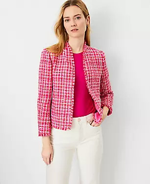 The Cutaway Jacket in Fringe Tweed | Ann Taylor (US)