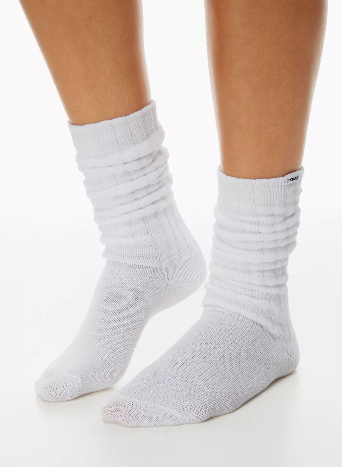 BASE SLOUCHY CREW SOCK | Aritzia