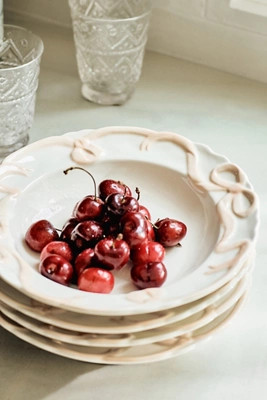 Benedita Bow Stoneware Bowls, Set of 4 | Anthropologie (US)