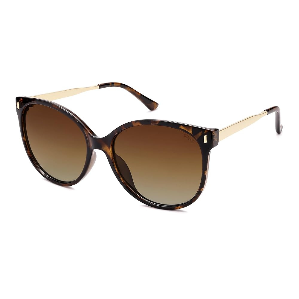 SOJOS Round Polarized Sunglasses for Women Men Oversized Trendy UV Protection Shades | Amazon (US)