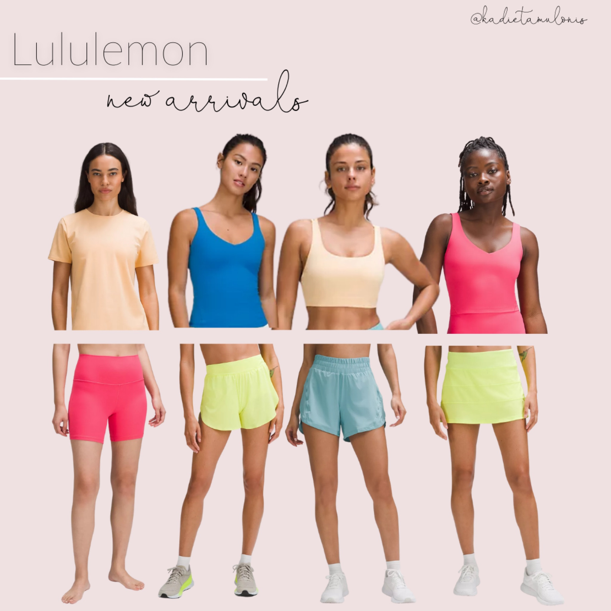 The brighter the better. Lip gloss Align 6” shorts and high-neck tank. : r/ lululemon