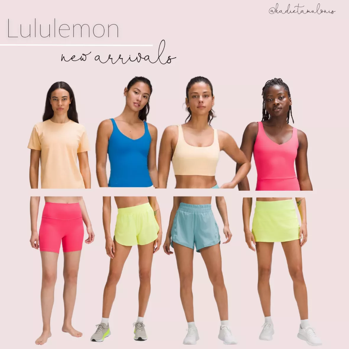New @lululemon set in LIP GLOSS!! Loving all the new bright colors