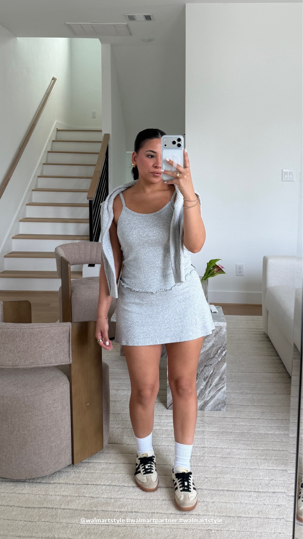 @walmartstyle #walmartpartner #walmartstyle 
Cami: small
Skirts: small
Cardigan: small

#LTKootd #LTKSaleAlert #LTKPetite