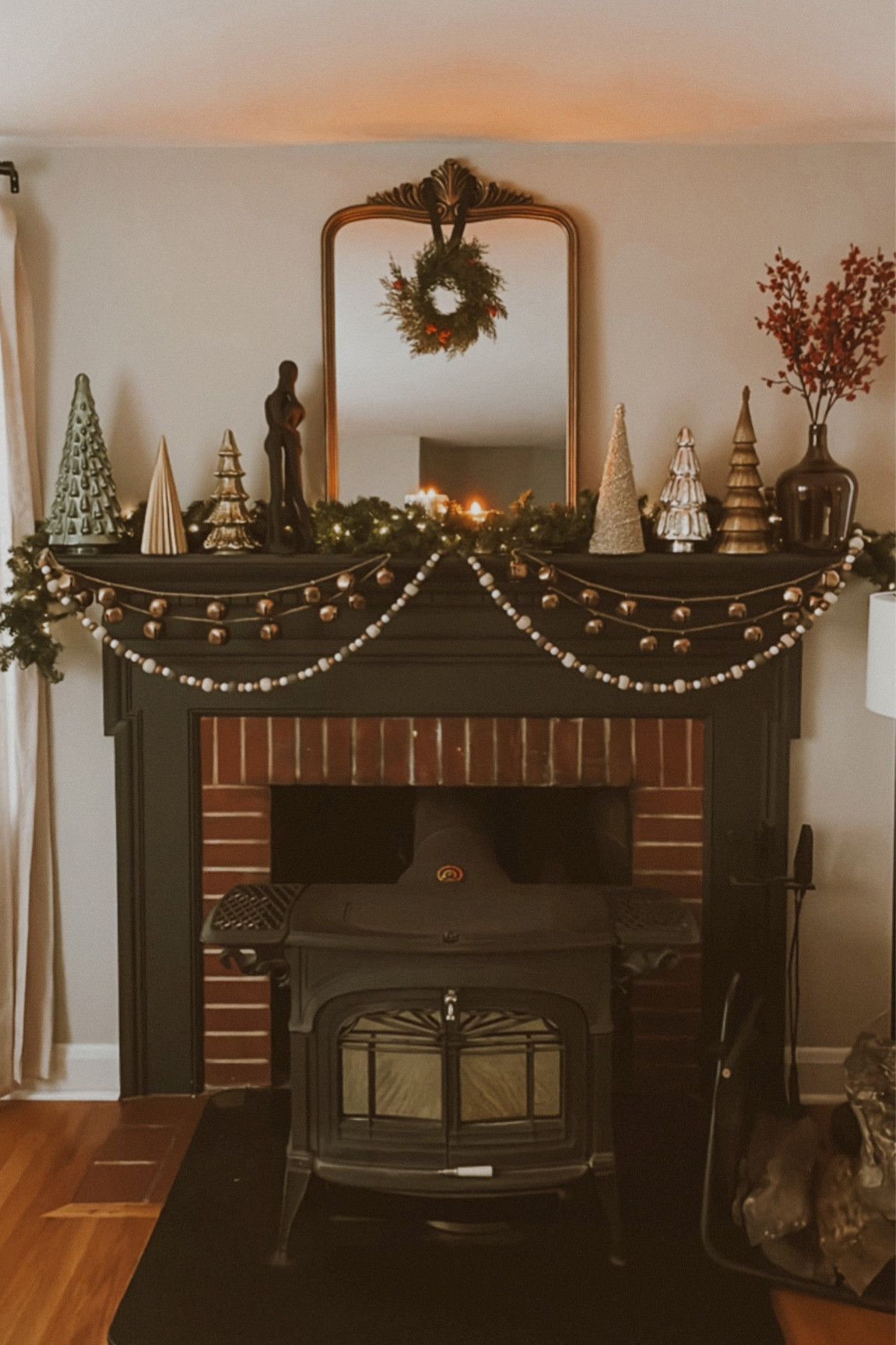Holiday decor is my favorite!! Fireplace mantle decor is my fav, from sparkly lights, to rustic garland, and trees! 

#christmas #christmasdecor #holidaysdecor #mantledecor #fireplacedecor #interior #homedecor #livingroom

#LTKhome #LTKHoliday #LTKSeasonal