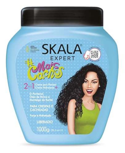 SKALA Hair Type 3ABC Mais Cachos - More Curls Eliminate Anti Frizz, For Curly Hair 2 in 1 Conditioning Treatment Cream and Cream To Comb - 35.2Oz | Amazon (US)