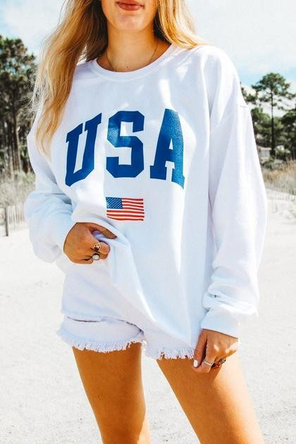 USA Sweatshirt | Girl Tribe Co.