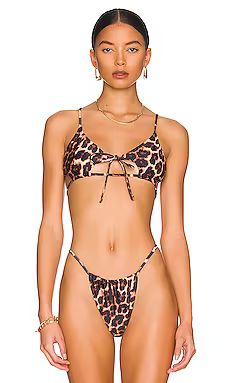 superdown Chantelle Bikini Top in Leopard from Revolve.com | Revolve Clothing (Global)
