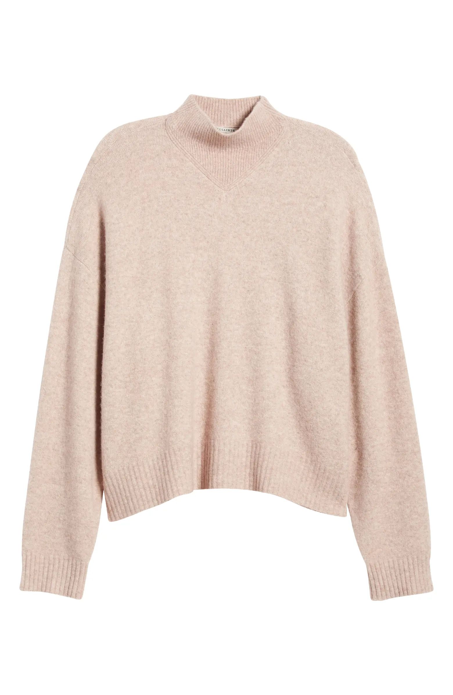 AllSaints Asha Oversize Mock Neck Sweater | Nordstrom | Nordstrom