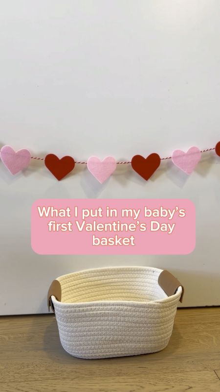 Baby’s first Valentine’s Day basket 🧺❤️🩷🎀 #LTKbaby #LTKvalentines 